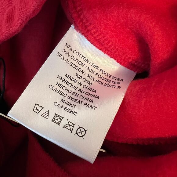 MAMBA MAMBACITA Red Unisex Sweatpants Size M Athletic Casual Gianna Kobe Bryant - Picture 14 of 14